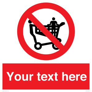 Custom No Climbing on Trolley Sign